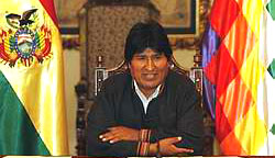 Evo Morales, presidente de Bolivia.