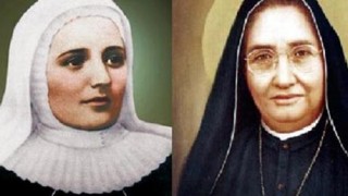 Nuvas Santas: Madre Laura de Colombia, a la izquierda, y madre Lupita de México.